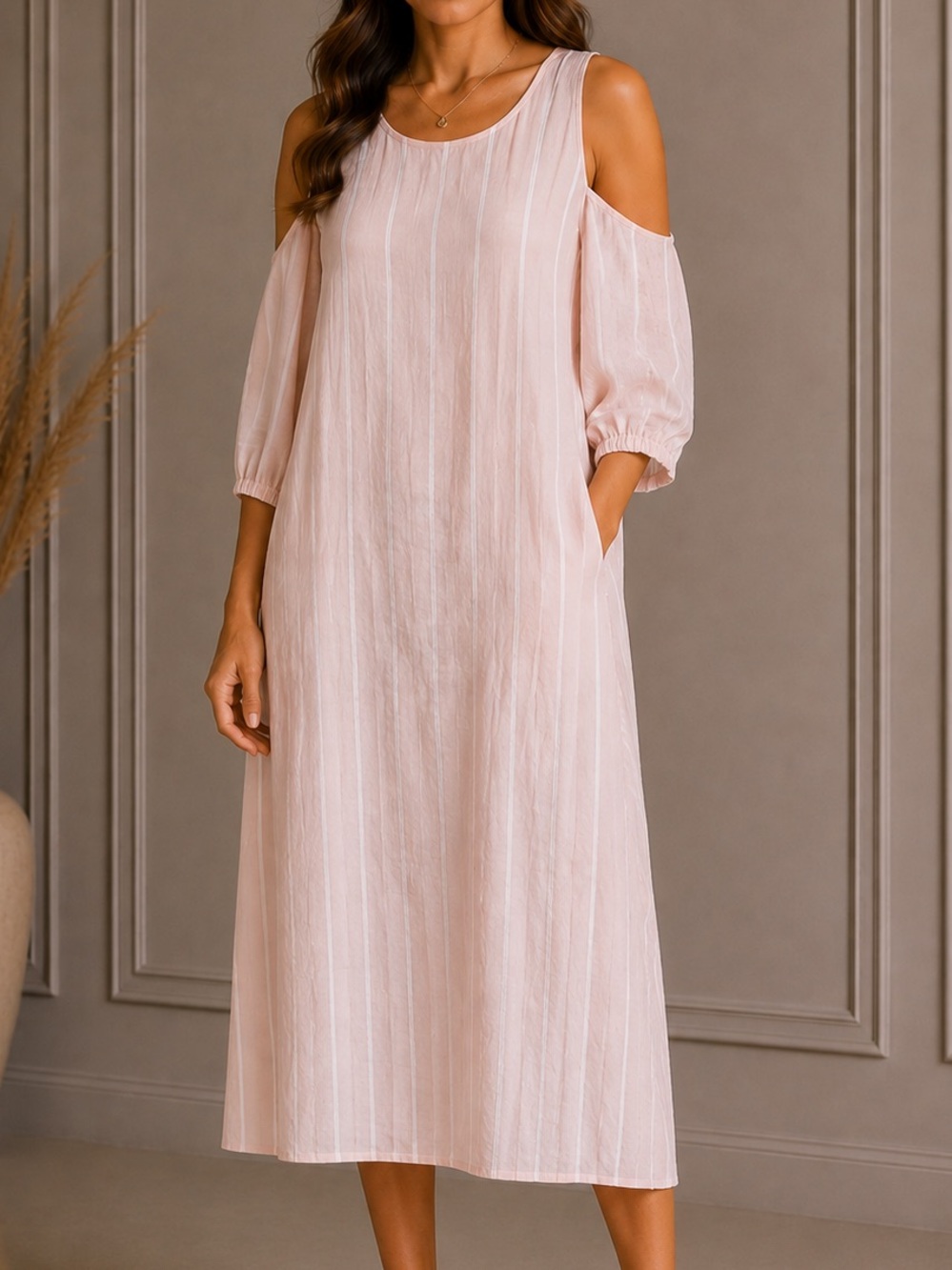 Belle Sky Cold‎ Shoulder Dress nwt
